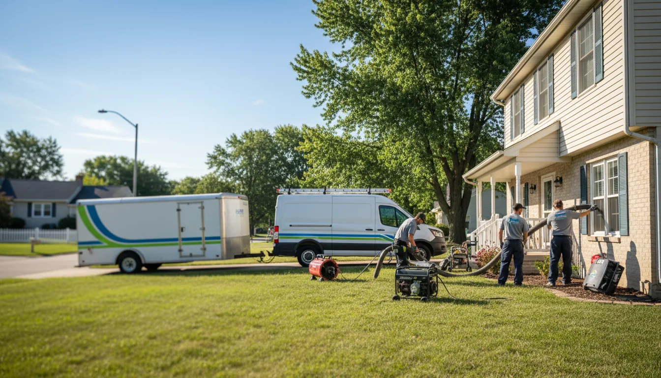 Flooded Basement Restoration And Cleanup With Repair in Berwick, IL near me